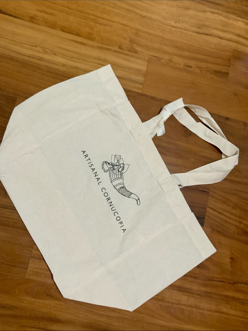 Linen cotton tote bag from Artisanal Cornucopia